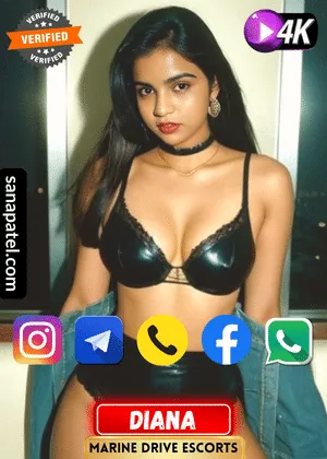 Verified Profile image of Mumbai Marine Drive Escorts Girl Diana. Book apointment with Diana via WhatsApp, Instagram, Facebook, Telegram or Call. Also Dians's Exclusive video is available.