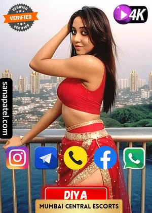 Verified Profile image of Mumbai Central Escorts Girl Diya. Book apointment with Diya via WhatsApp, Instagram, Facebook, Telegram or Call. Also Diya's Exclusive video is available.