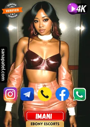 Verified Profile image of Mumbai African (Ebony) Escorts Girl Imani. Book apointment with Imani via WhatsApp, Instagram, Facebook, Telegram or Call. Also Imani's Exclusive video is available.