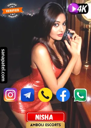 Verified Profile image of Mumbai Amboli Escorts Girl Nisha. Book apointment with Nisha via WhatsApp, Instagram, Facebook, Telegram or Call. Also Nisha's Exclusive video is available.