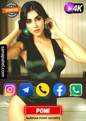 Verified Profile image of Mumbai Nariman Point Escorts Girl Pomi. Book apointment with Pomi via WhatsApp, Instagram, Facebook, Telegram or Call. Also Pomi's Exclusive video is available.
