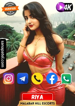 Verified Profile image of Mumbai Malabar Hill Escorts Girl Riya. Book apointment with Riya via WhatsApp, Instagram, Facebook, Telegram or Call. Also Riya's Exclusive video is available.